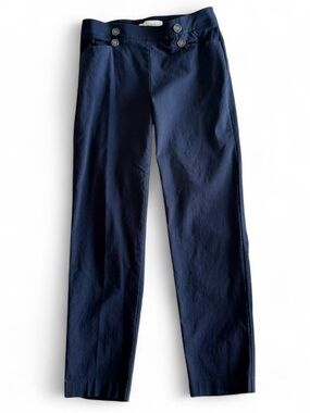 89th + Madison navy blue cigarette pants - retro straight leg ankle work pants